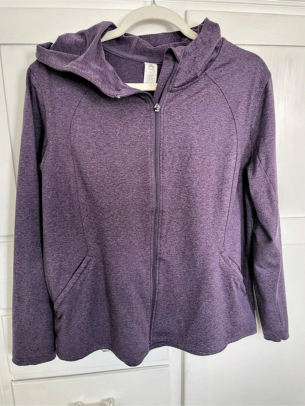 Xersion Women's Purple Hooded Athletic Top